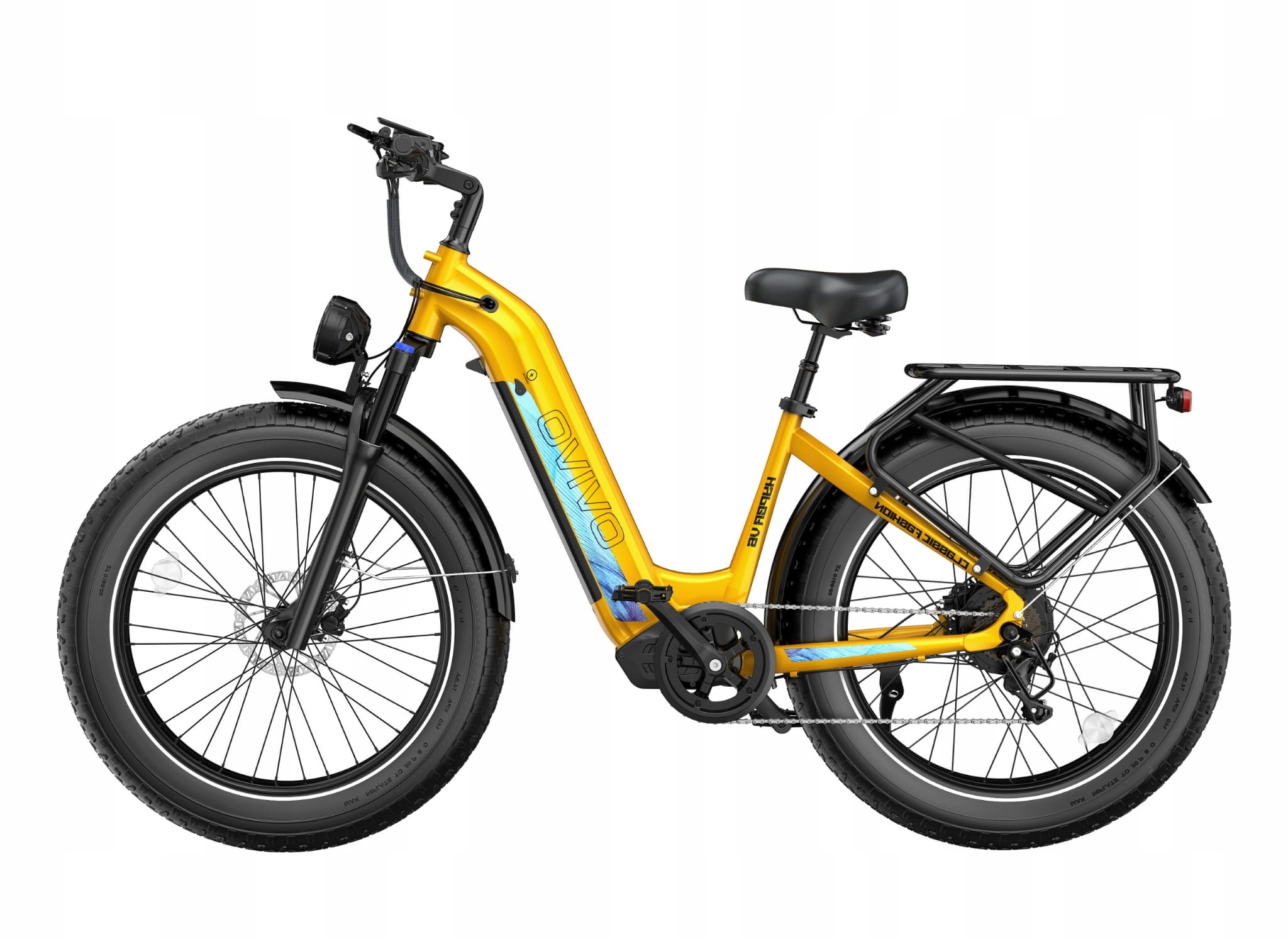 Електрофетбайк Ovivo Hyper V6 250W жовтий