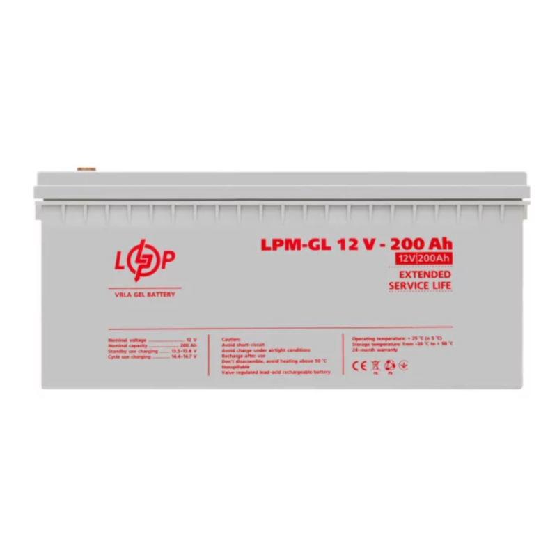 Акумулятор гелевий LogicPower LPM-GL 12V 200Ah