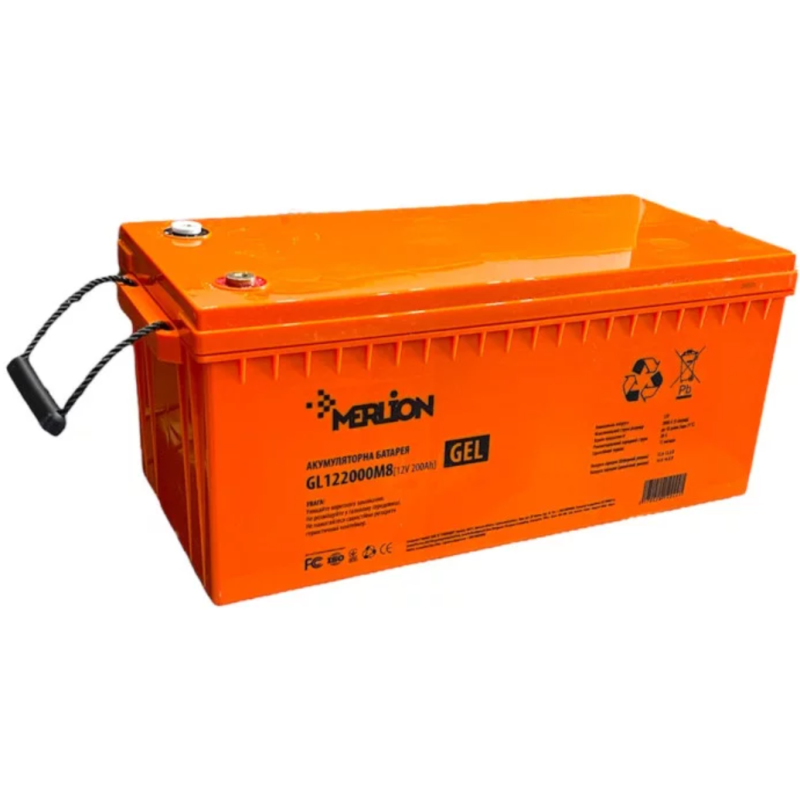 Акумулятор гелевий Merlion GL122000 M8 GEL 12V 200Ah