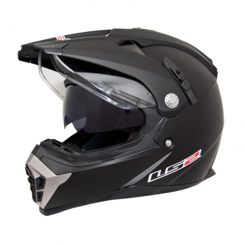 Шолом мотард LS2 MX455 Black Matt