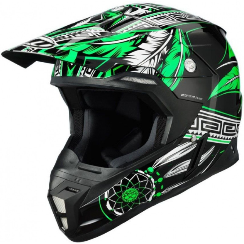 MT Helmets Synchrony Native black / fluor green