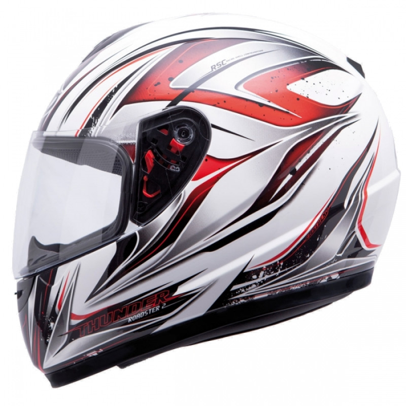 MT Helmets Thunder Roadster II white / red