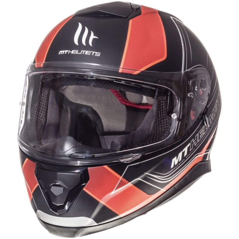 MT Helmets Thunder 3 Trace Matt Black Fluor Orange