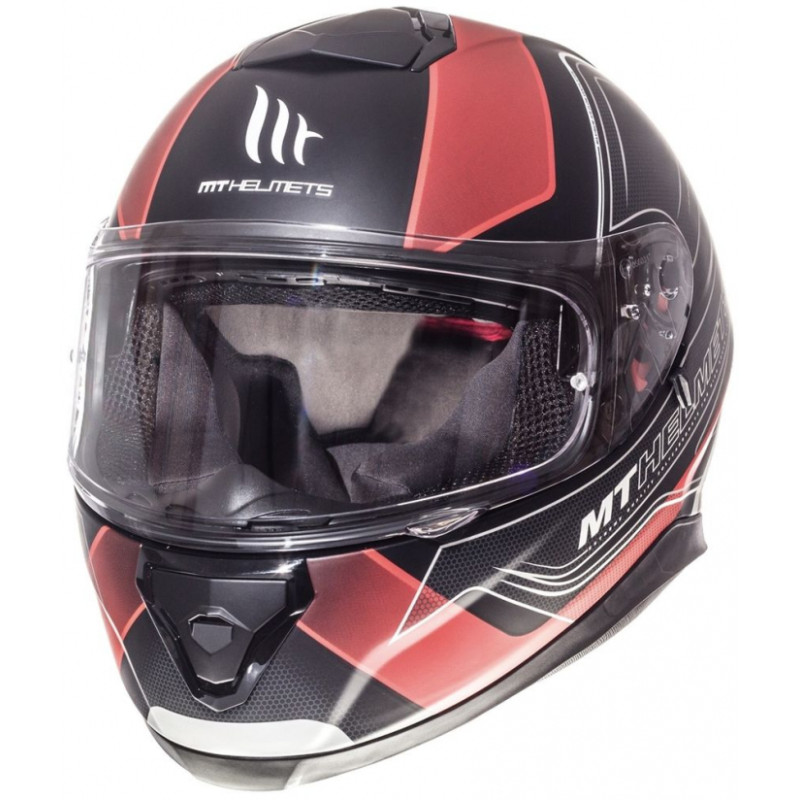 MT Helmets Thunder 3 Trace Matt Black Red