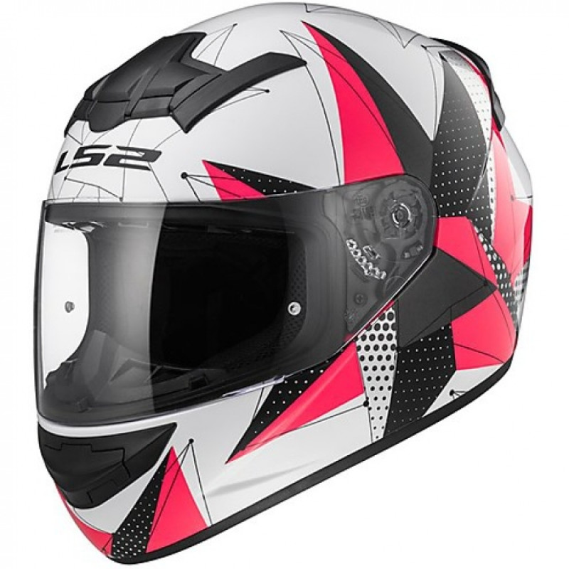 Шолом LS2 FF352 ROOKIE BRILLIANT MATT WHITE-PINK