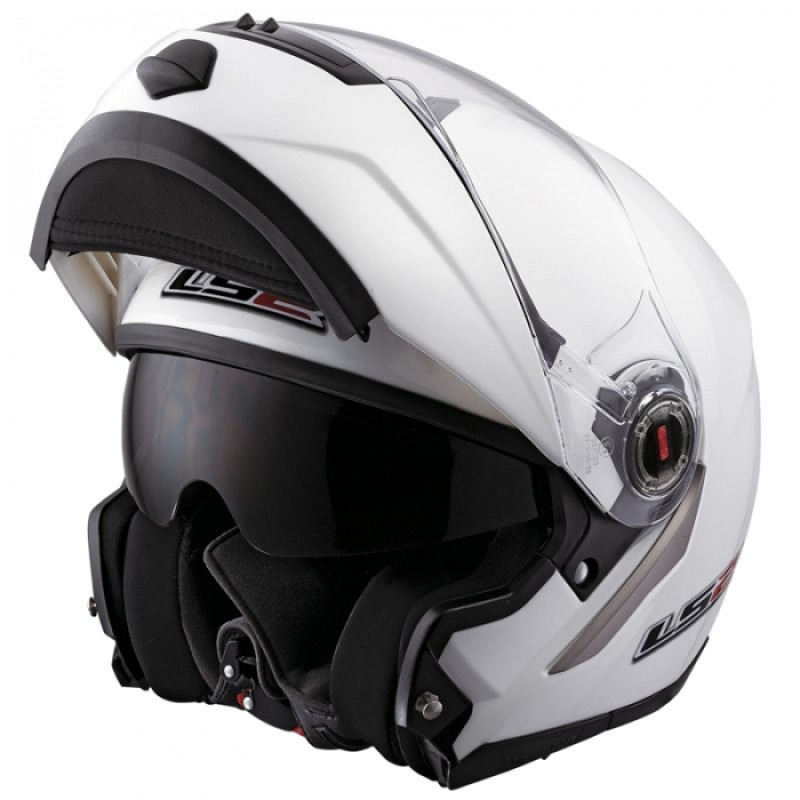 Шолом модуляр LS2 FF386 Ride Solid White Gloss
