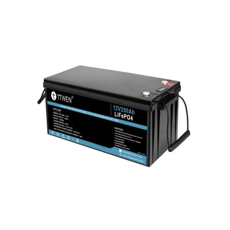 Акумулятор TTWEN 12V 200Аh 2560Wh LiFePO4 (літій-залізо-фосфатний акумулятор)