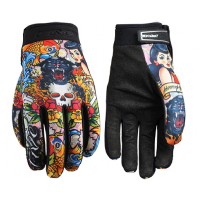 Мотоперчатки Five Planet Fashion Tattoo Cougar