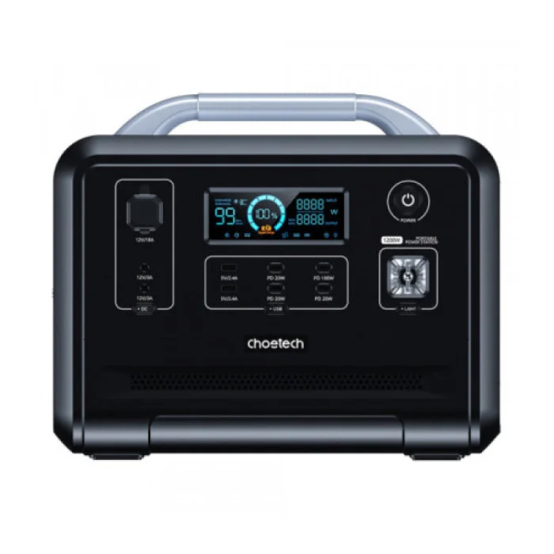 Зарядна станція універсальна Choetech BS005-EU-BK 960Вт/год LiFePo4 USB-C PD 100 Вт