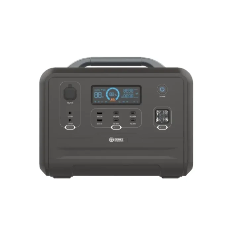 Зарядна станція універсальна GENKI GK-1200 (1200 W, LiFePO4) + СОНЯЧНА ПАНЕЛЬ