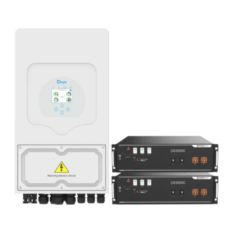 Гібридний інвертор Deye SUN-5K-SG03LP1-EU WiFi 7 Кв*ч +2 Акумуляторні батареї Pylontech US3000C