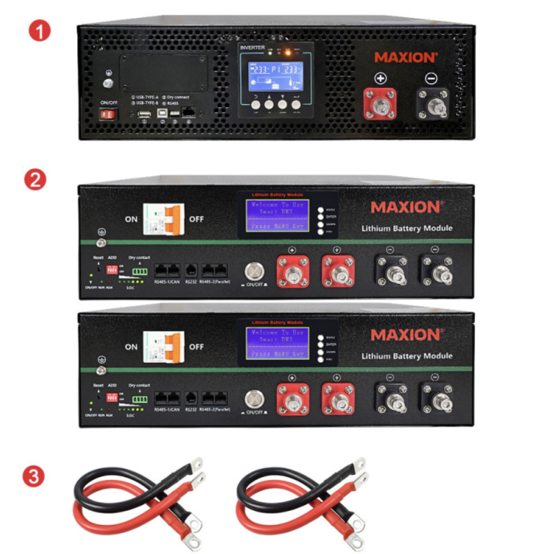 Комплект резервного живлення SMART 10kW (5kW, 48V поличний + 10kW LiFePO4)