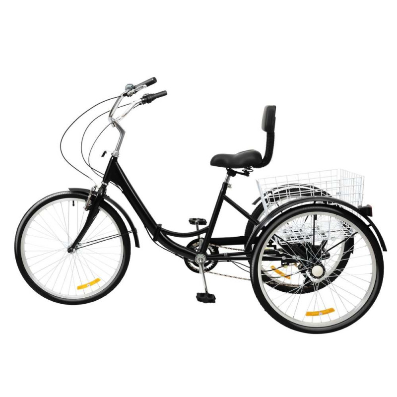 Електровелосипед триколісний LVLONG 500W 48V 12Ah 24"